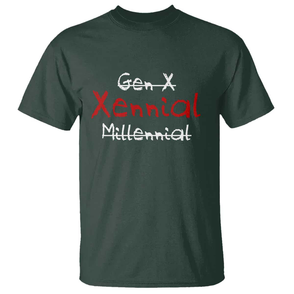 Gen X Xennial Millennial T Shirt Micro Generation Retro Typography Graphic