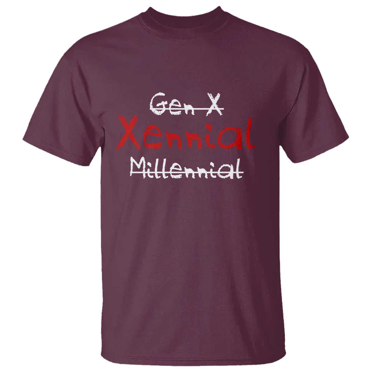 Gen X Xennial Millennial T Shirt Micro Generation Retro Typography Graphic