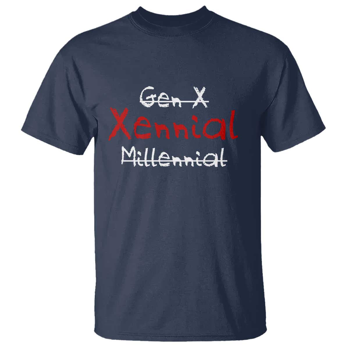 Gen X Xennial Millennial T Shirt Micro Generation Retro Typography Graphic