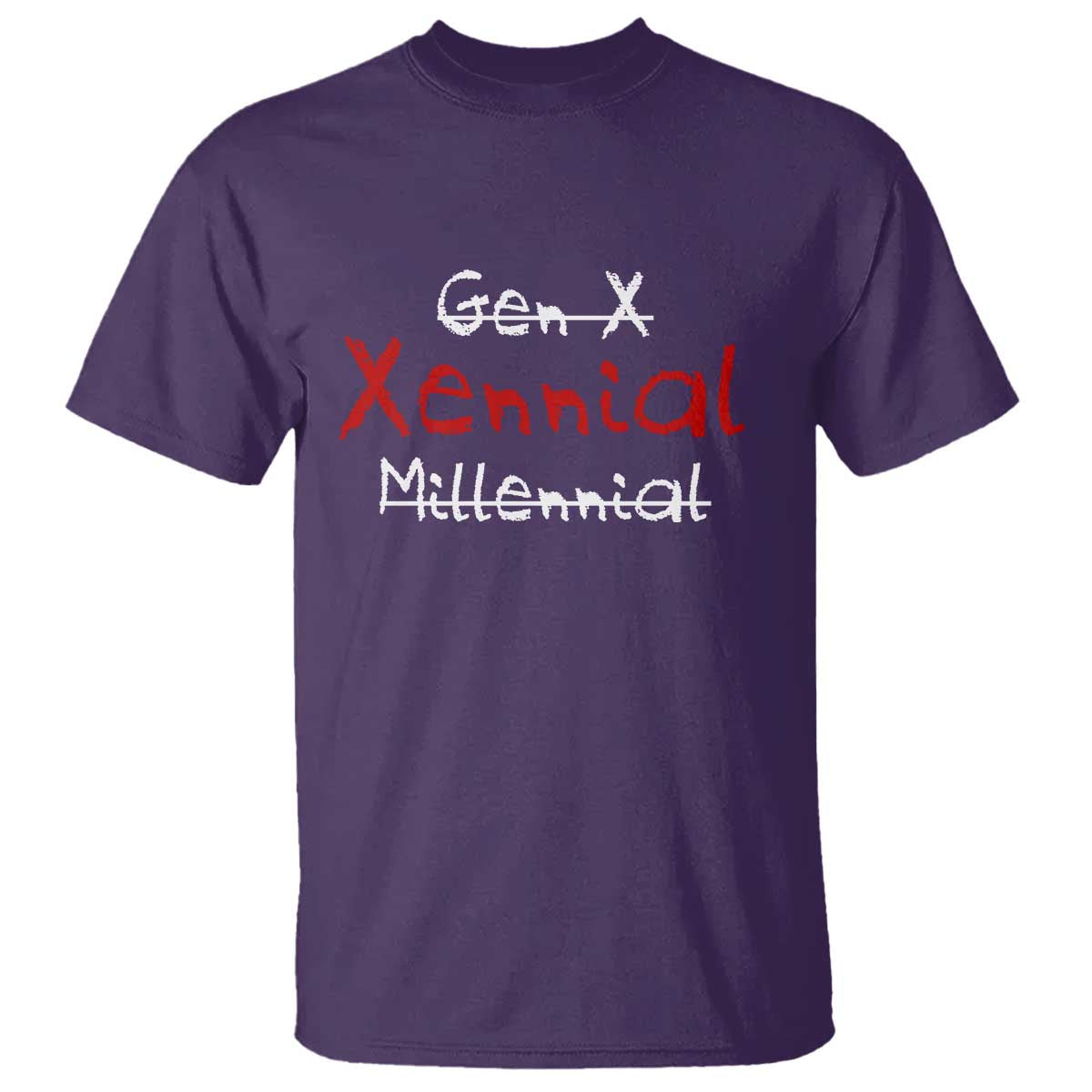 Gen X Xennial Millennial T Shirt Micro Generation Retro Typography Graphic