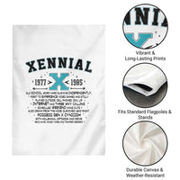 Xennial Definition 1977 to 1985 Garden Flag Vintage Dictionary Style Graphic