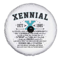Xennial Definition 1977 to 1985 Spare Tire Cover Vintage Dictionary Style Graphic