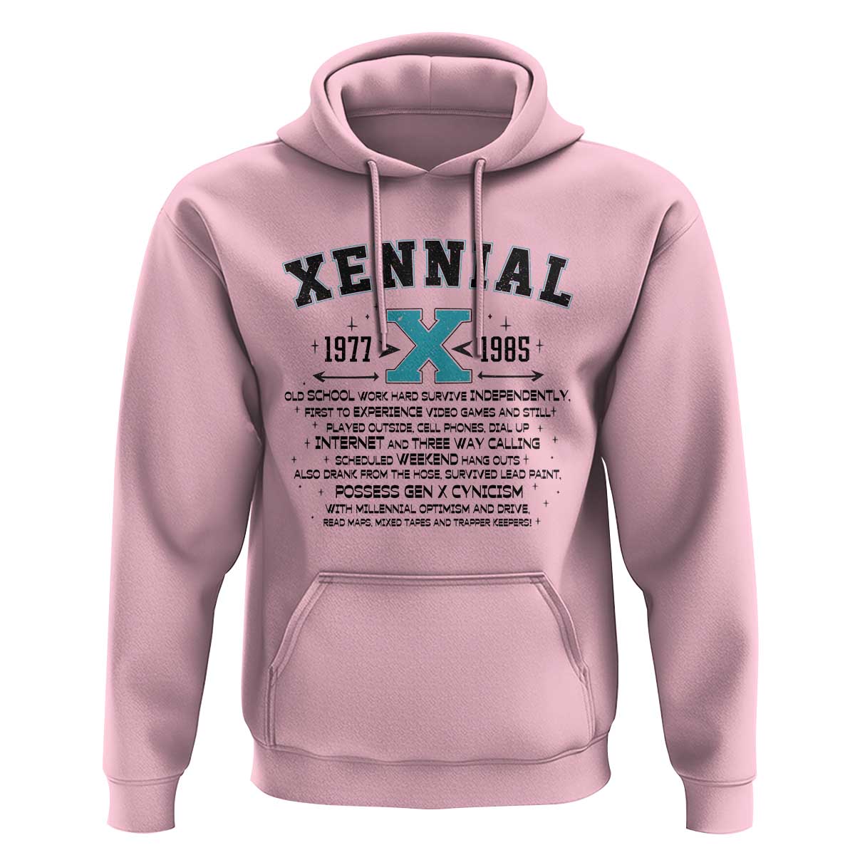 Xennial Definition 1977 to 1985 Hoodie Vintage Dictionary Style Graphic