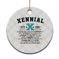 Xennial Definition 1977 to 1985 Ceramic Ornament Vintage Dictionary Style Graphic