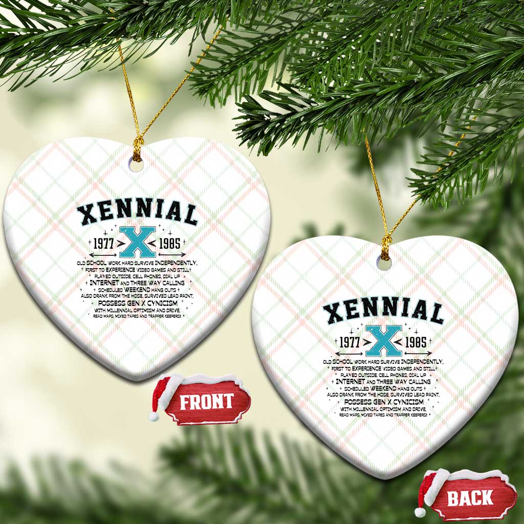Xennial Definition 1977 to 1985 Ceramic Ornament Vintage Dictionary Style Graphic
