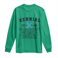 Xennial Definition 1977 to 1985 Long Sleeve Shirt Vintage Dictionary Style Graphic
