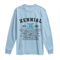 Xennial Definition 1977 to 1985 Long Sleeve Shirt Vintage Dictionary Style Graphic