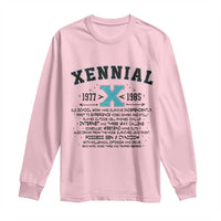 Xennial Definition 1977 to 1985 Long Sleeve Shirt Vintage Dictionary Style Graphic