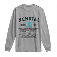 Xennial Definition 1977 to 1985 Long Sleeve Shirt Vintage Dictionary Style Graphic