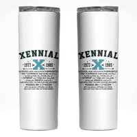 Xennial Definition 1977 to 1985 Skinny Tumbler Vintage Dictionary Style Graphic