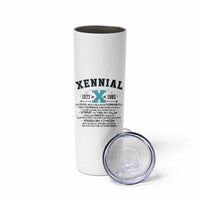 Xennial Definition 1977 to 1985 Skinny Tumbler Vintage Dictionary Style Graphic