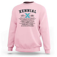 Xennial Definition 1977 to 1985 Sweatshirt Vintage Dictionary Style Graphic