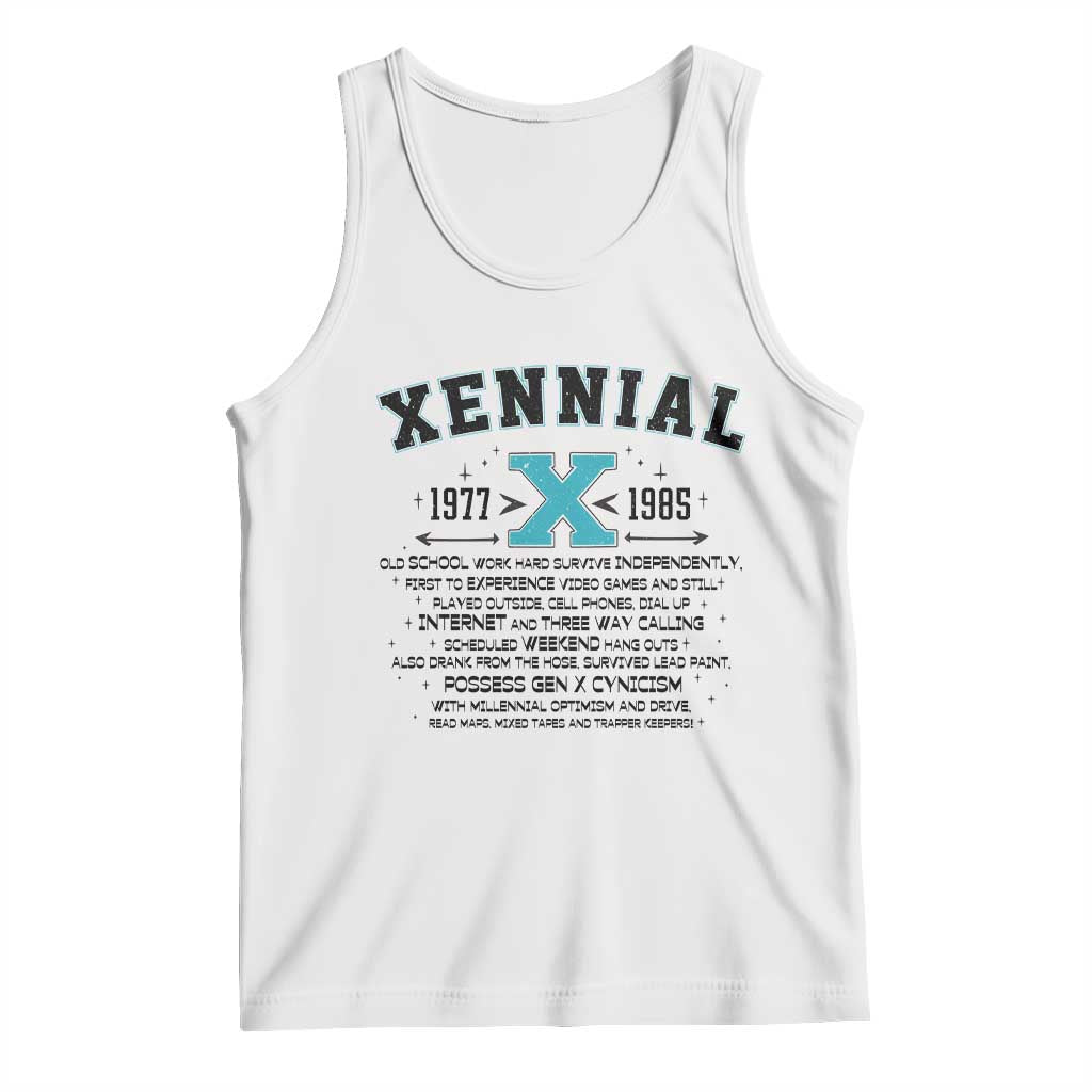 Xennial Definition 1977 to 1985 Tank Top Vintage Dictionary Style Graphic