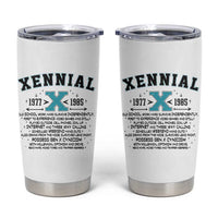 Xennial Definition 1977 to 1985 Tumbler Cup Vintage Dictionary Style Graphic