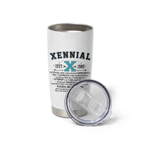 Xennial Definition 1977 to 1985 Tumbler Cup Vintage Dictionary Style Graphic