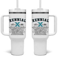 Xennial Definition 1977 to 1985 Tumbler With Handle Vintage Dictionary Style Graphic