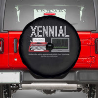 Xennial Typewriter and Computer Screen Spare Tire Cover Analog Childhood Digital Adulthood