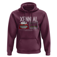 Xennial Typewriter and Computer Screen Hoodie Analog Childhood Digital Adulthood