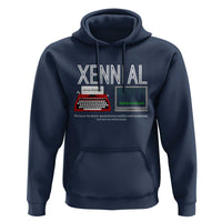 Xennial Typewriter and Computer Screen Hoodie Analog Childhood Digital Adulthood