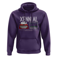 Xennial Typewriter and Computer Screen Hoodie Analog Childhood Digital Adulthood