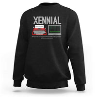 Xennial Typewriter and Computer Screen Sweatshirt Analog Childhood Digital Adulthood