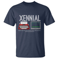 Xennial Typewriter and Computer Screen T Shirt Analog Childhood Digital Adulthood