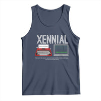 Xennial Typewriter and Computer Screen Tank Top Analog Childhood Digital Adulthood