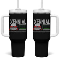 Xennial Typewriter and Computer Screen Tumbler With Handle Analog Childhood Digital Adulthood