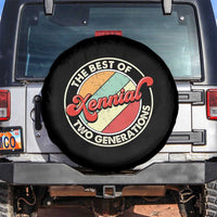 Xennial The Best of Two Generations Spare Tire Cover Retro Sunset Vintage 70s Graphic