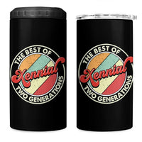 Xennial The Best of Two Generations 4 in 1 Can Cooler Tumbler Retro Sunset Vintage 70s Graphic