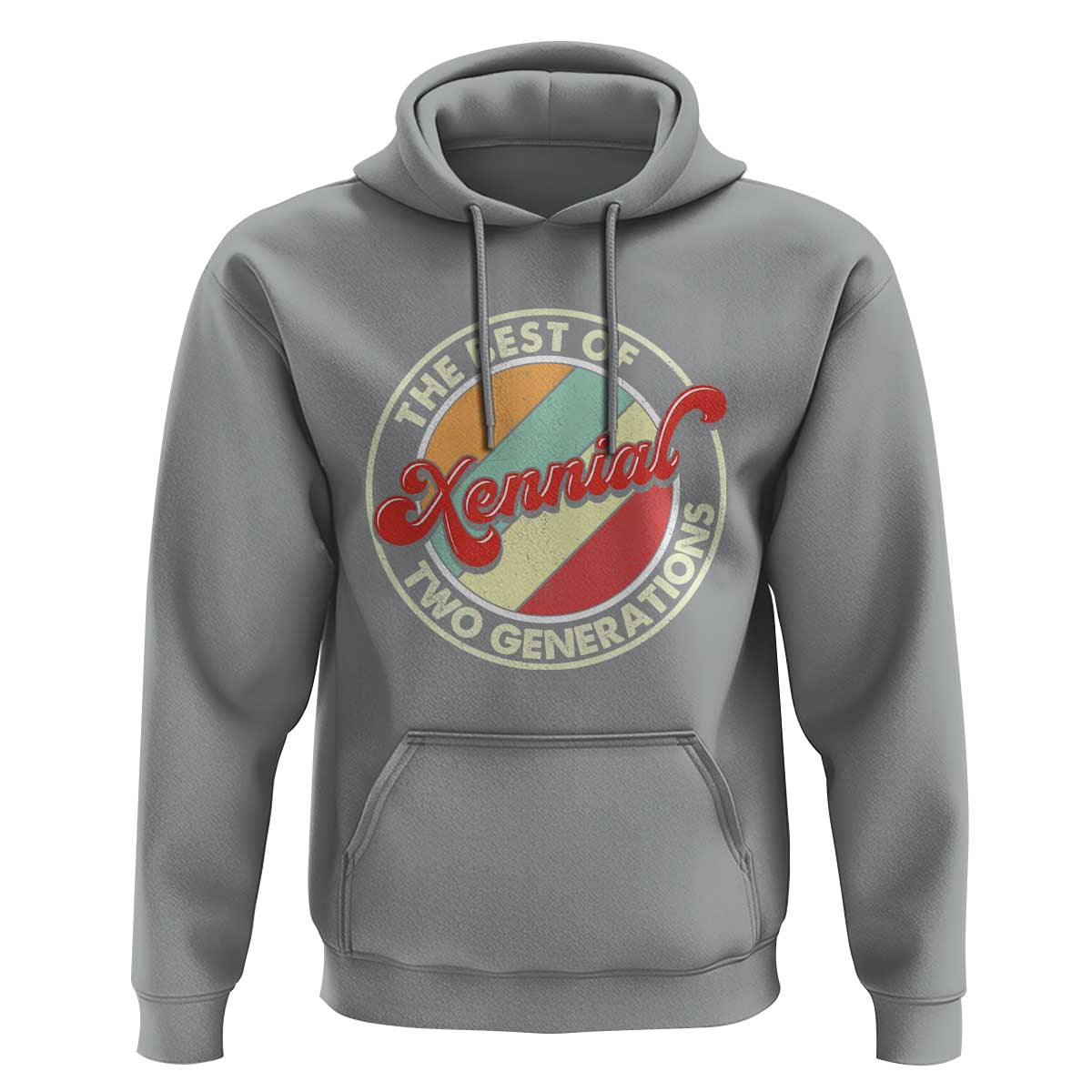 Xennial The Best of Two Generations Hoodie Retro Sunset Vintage 70s Graphic