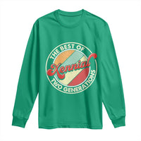 Xennial The Best of Two Generations Long Sleeve Shirt Retro Sunset Vintage 70s Graphic