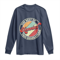 Xennial The Best of Two Generations Long Sleeve Shirt Retro Sunset Vintage 70s Graphic