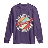 Xennial The Best of Two Generations Long Sleeve Shirt Retro Sunset Vintage 70s Graphic