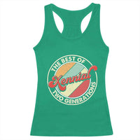 Xennial The Best of Two Generations Racerback Tank Top Retro Sunset Vintage 70s Graphic