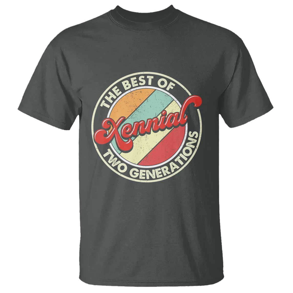 Xennial The Best of Two Generations T Shirt Retro Sunset Vintage 70s Graphic
