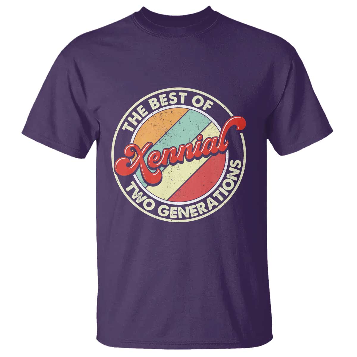Xennial The Best of Two Generations T Shirt Retro Sunset Vintage 70s Graphic