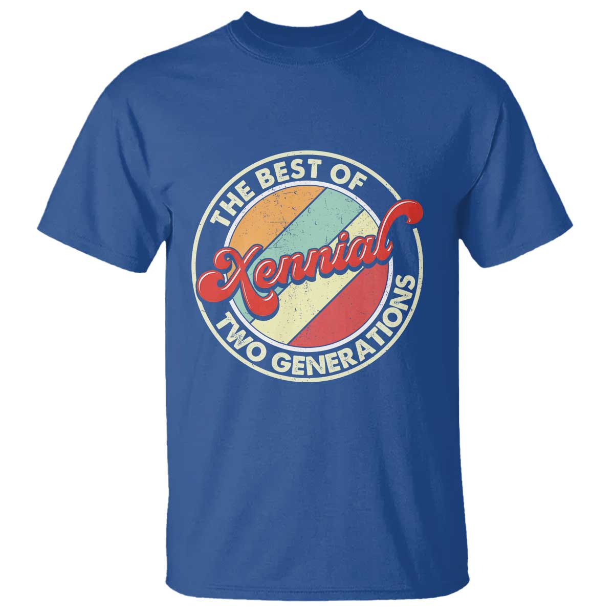 Xennial The Best of Two Generations T Shirt Retro Sunset Vintage 70s Graphic