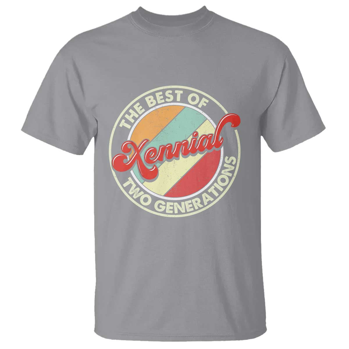Xennial The Best of Two Generations T Shirt Retro Sunset Vintage 70s Graphic