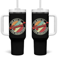 Xennial The Best of Two Generations Tumbler With Handle Retro Sunset Vintage 70s Graphic