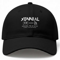 Funny Xennial Analog To Digital Baseball Cap Cassette Tape to Internet Cynic to Optimist