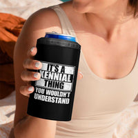 It's A Xennial Thing You Wouldn't Understand 4 in 1 Can Cooler Tumbler Distressed Retro Graphic