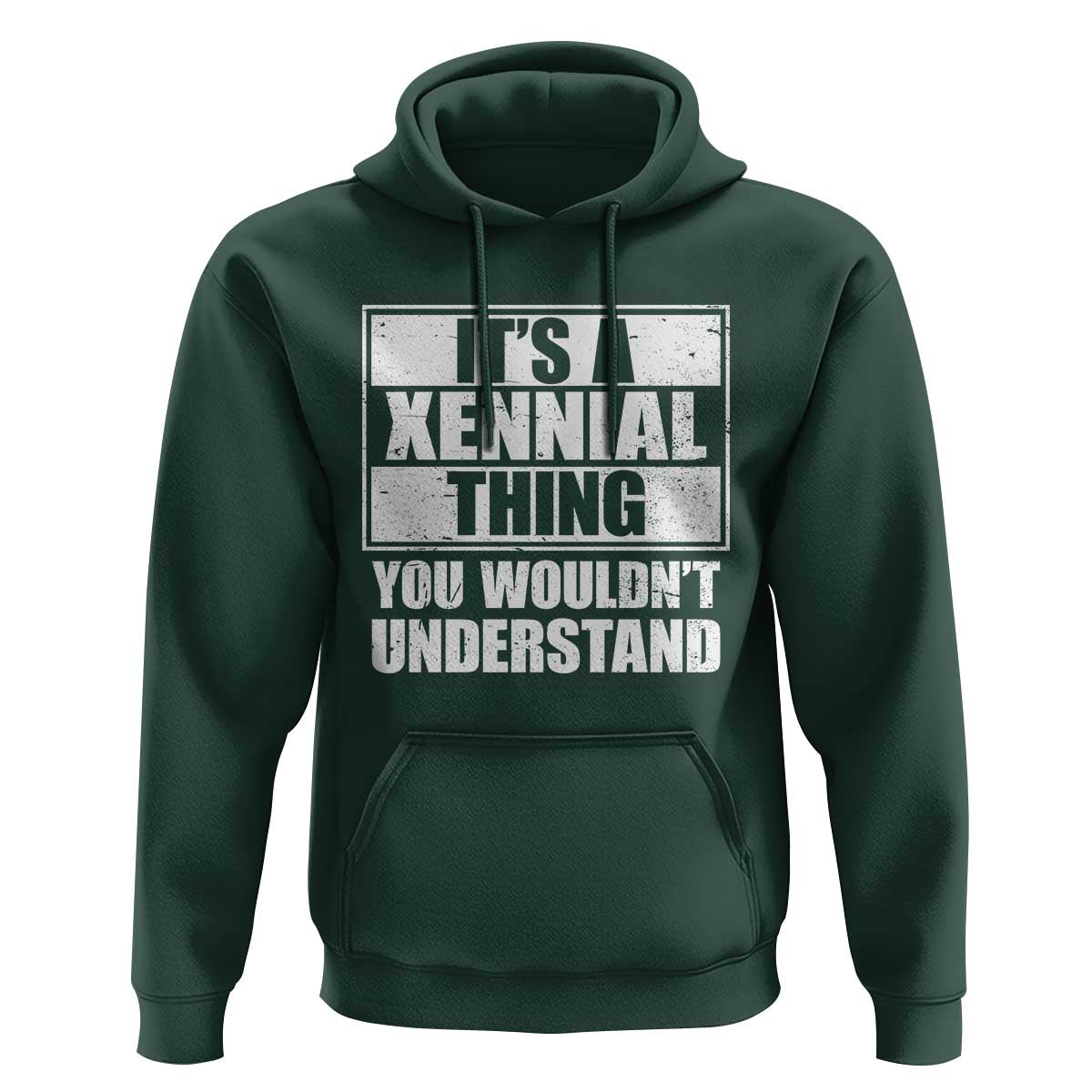 It's A Xennial Thing You Wouldn't Understand Hoodie Distressed Retro Graphic