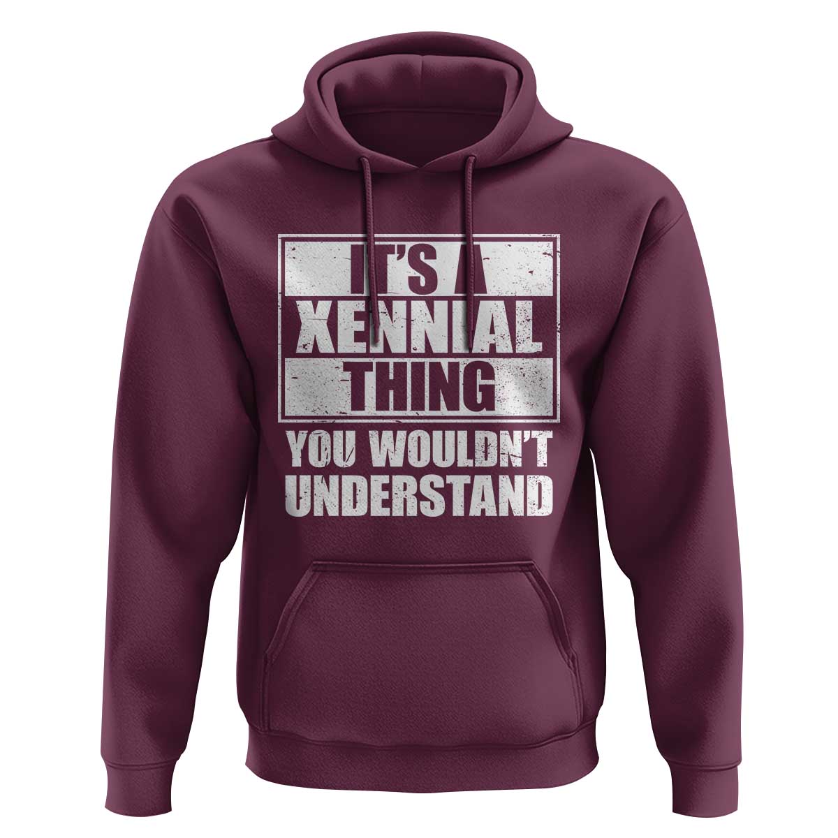It's A Xennial Thing You Wouldn't Understand Hoodie Distressed Retro Graphic