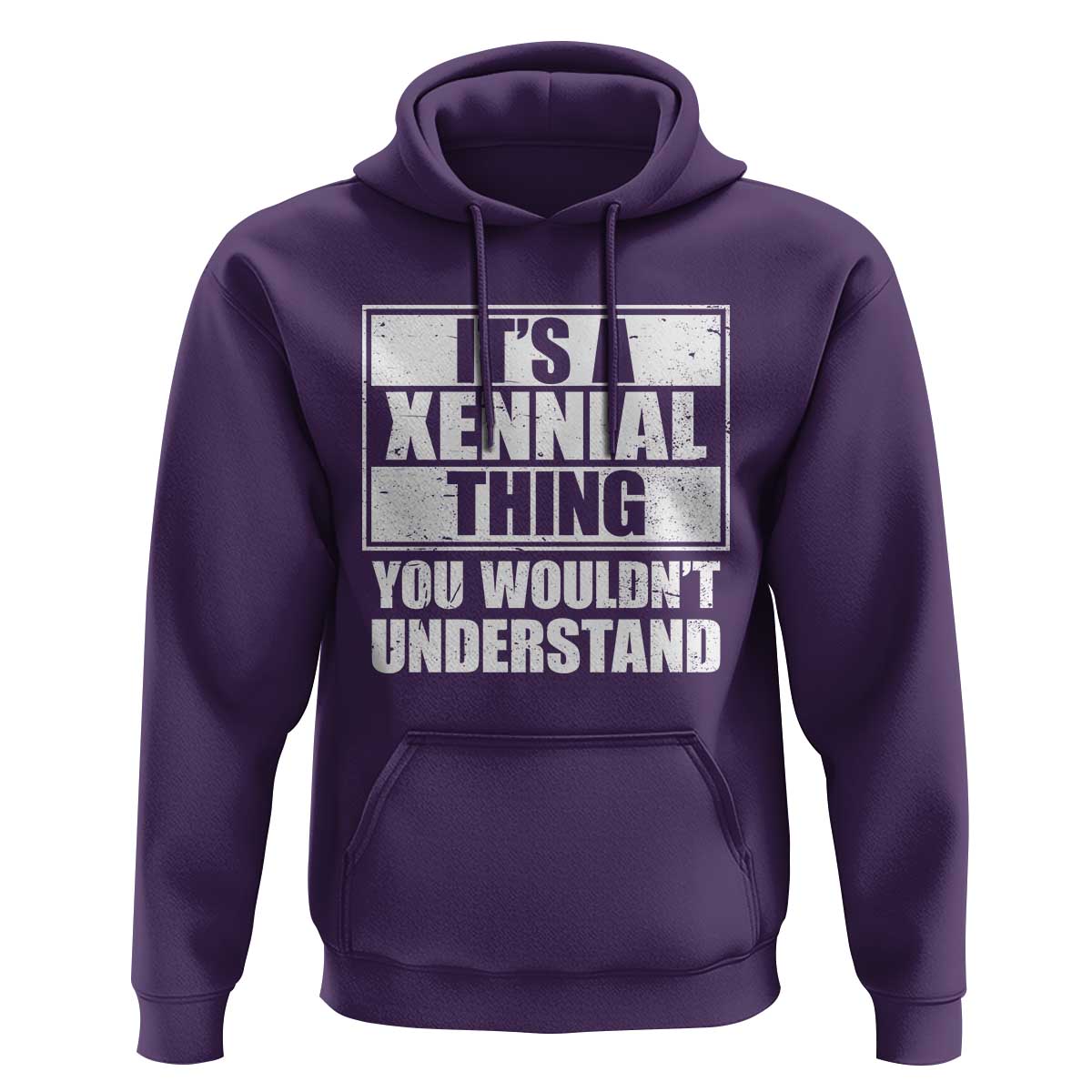 It's A Xennial Thing You Wouldn't Understand Hoodie Distressed Retro Graphic