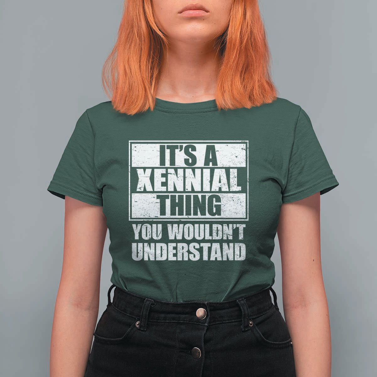 It's A Xennial Thing You Wouldn't Understand T Shirt For Women Distressed Retro Graphic