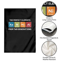Xennial The Perfect Elements From Two Generations Garden Flag Periodic Table Science Graphic