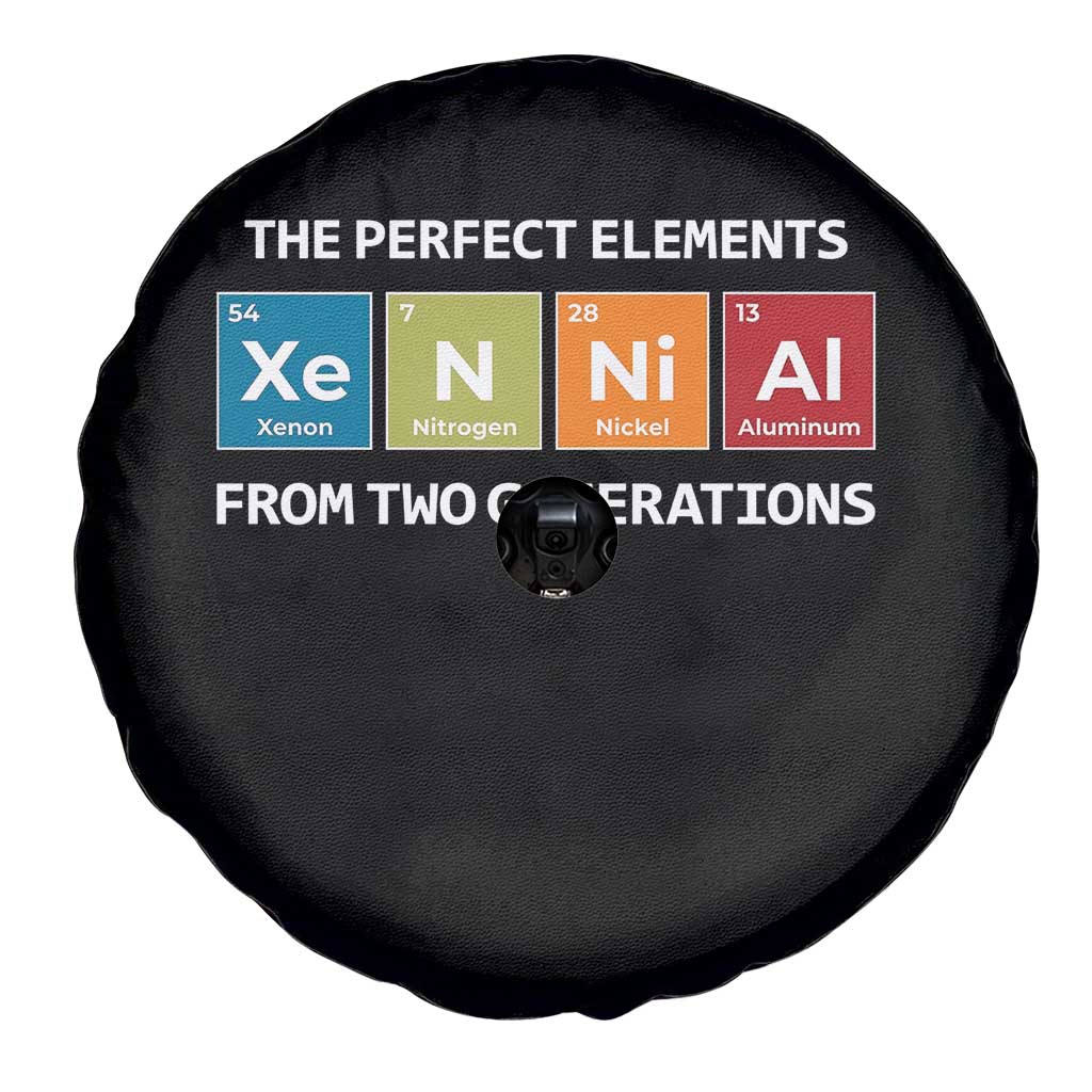 Xennial The Perfect Elements From Two Generations Spare Tire Cover Periodic Table Science Graphic