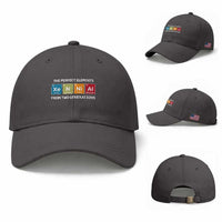 Xennial The Perfect Elements From Two Generations Baseball Cap Periodic Table Science Graphic