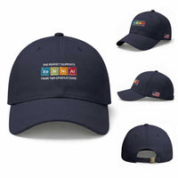 Xennial The Perfect Elements From Two Generations Baseball Cap Periodic Table Science Graphic